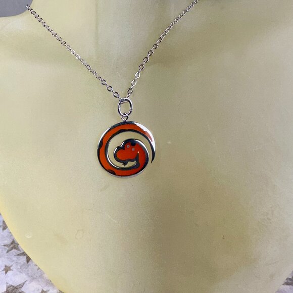 NEW Set of 3 Real Silver and Resin Animal Pendants + One Silver Tone Chain - Picture 4 of 6